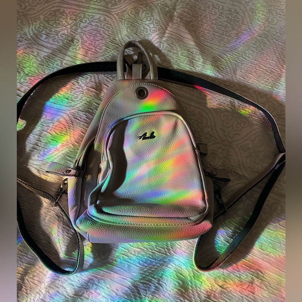 Cute beige backpack - beige